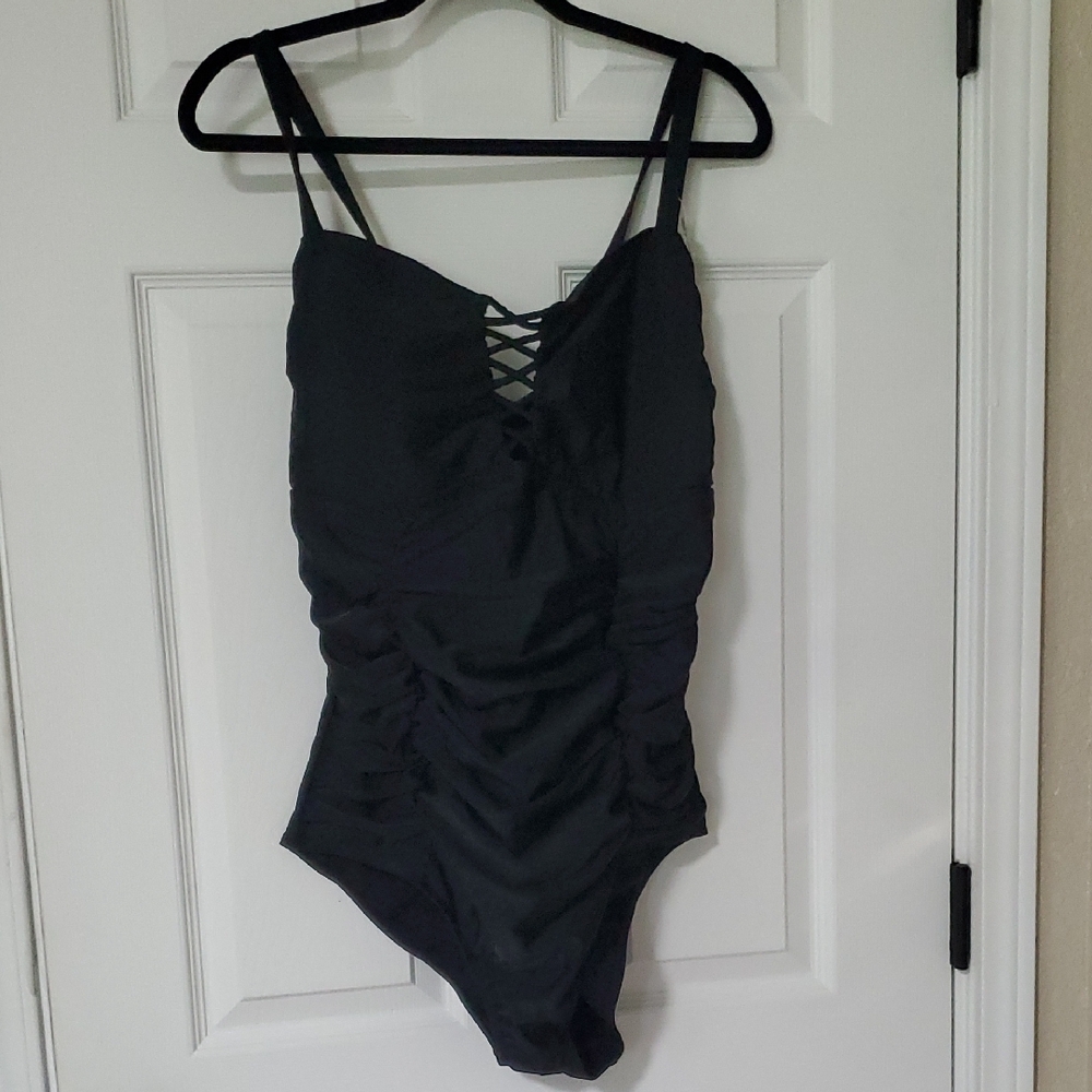Women's Torrid Black One Piece Swimsuit